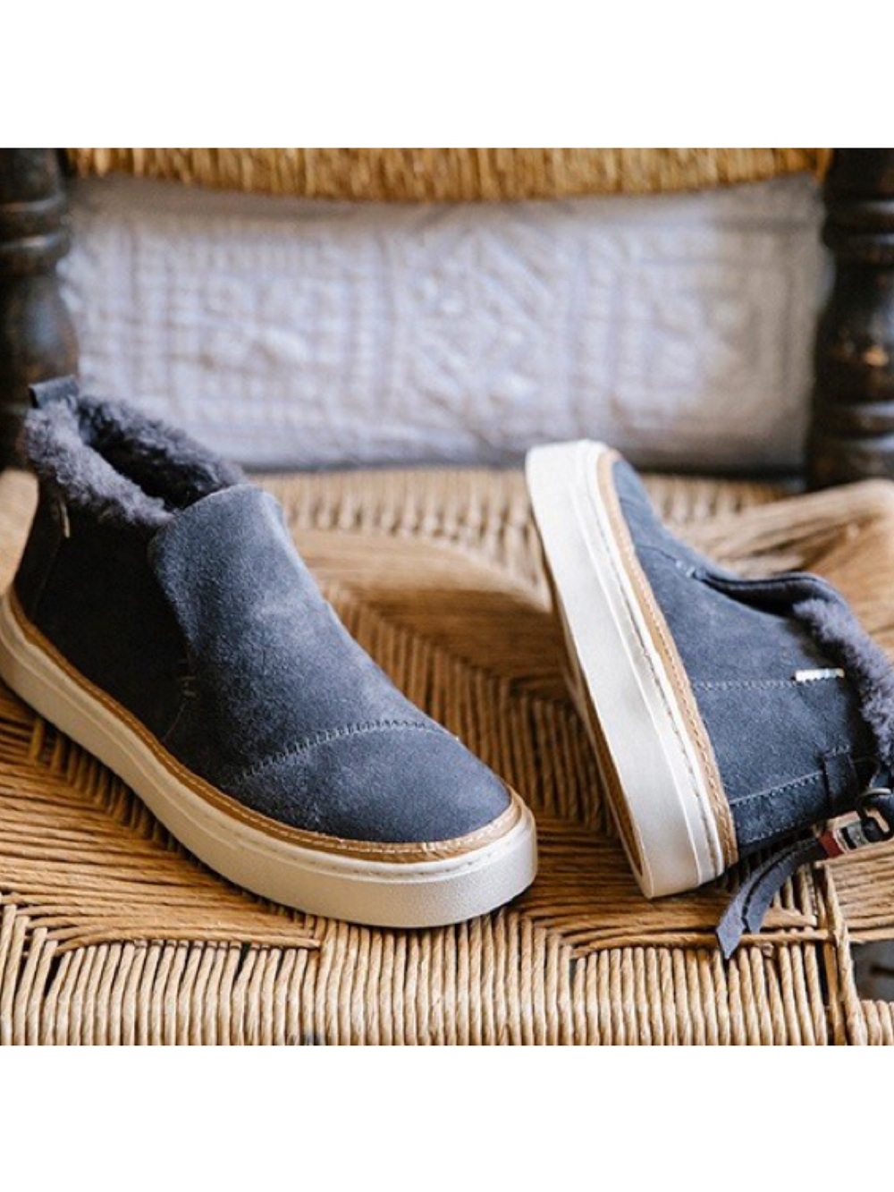 Tom’s Paxton Slip On Suede Fur Loafers